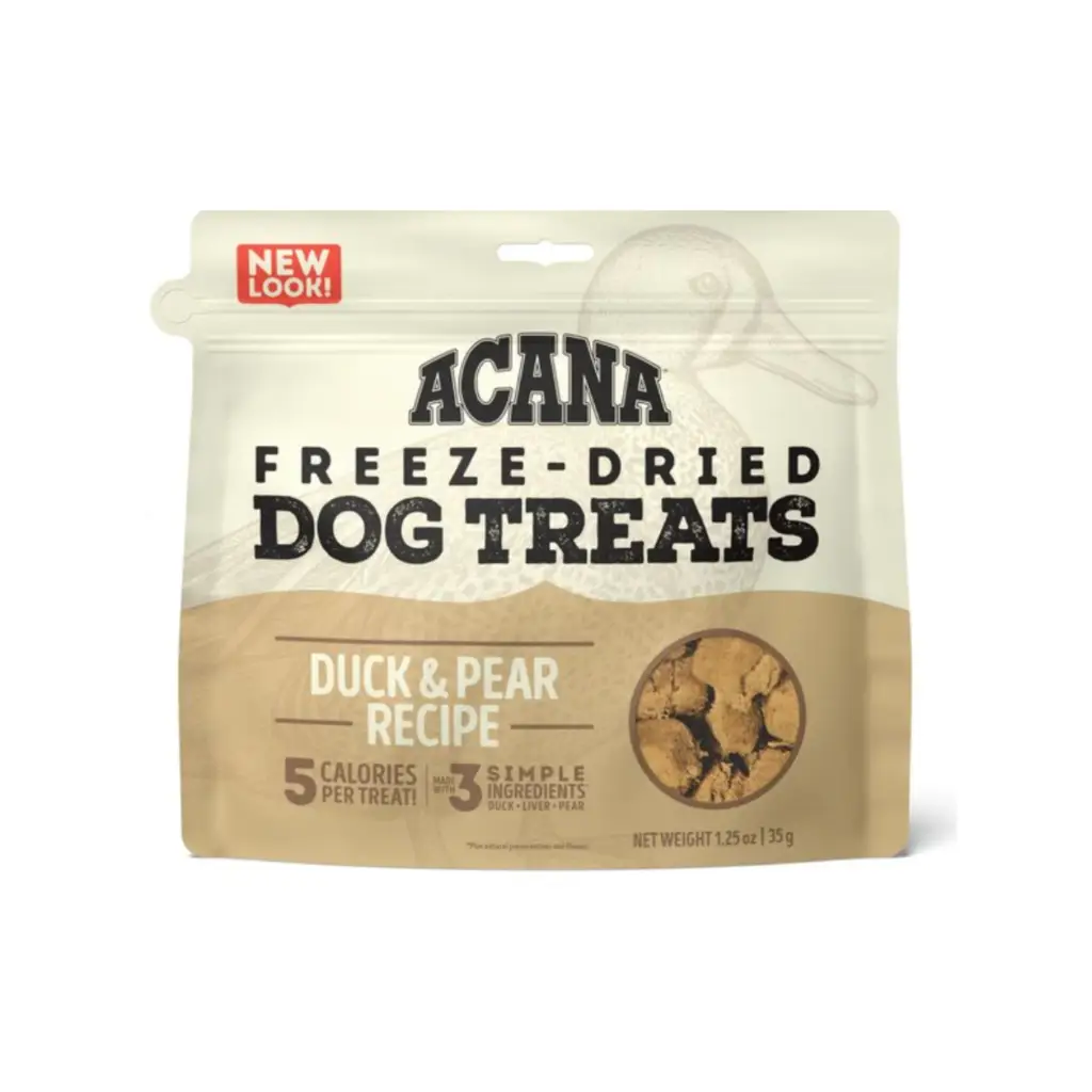 ACANA Singles Duck & Pear Formula Grain-Free Freeze-Dried Dog Treats