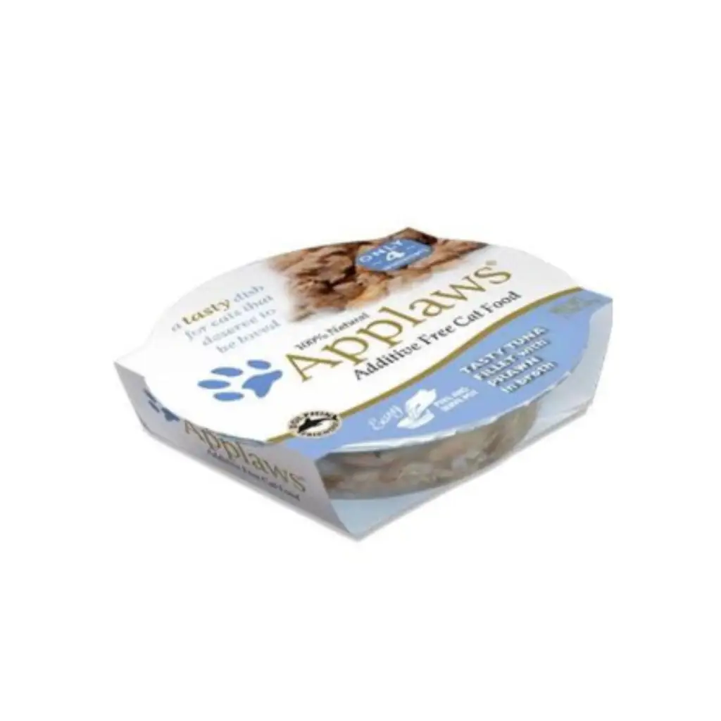 Applaws Cat Pots Tuna Fillet with Prawn in Broth Wet Cat Food, 2.12 Oz