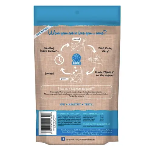 Buddy Biscuits Grain-Free with Tempting Tuna Cat Treats 3-oz