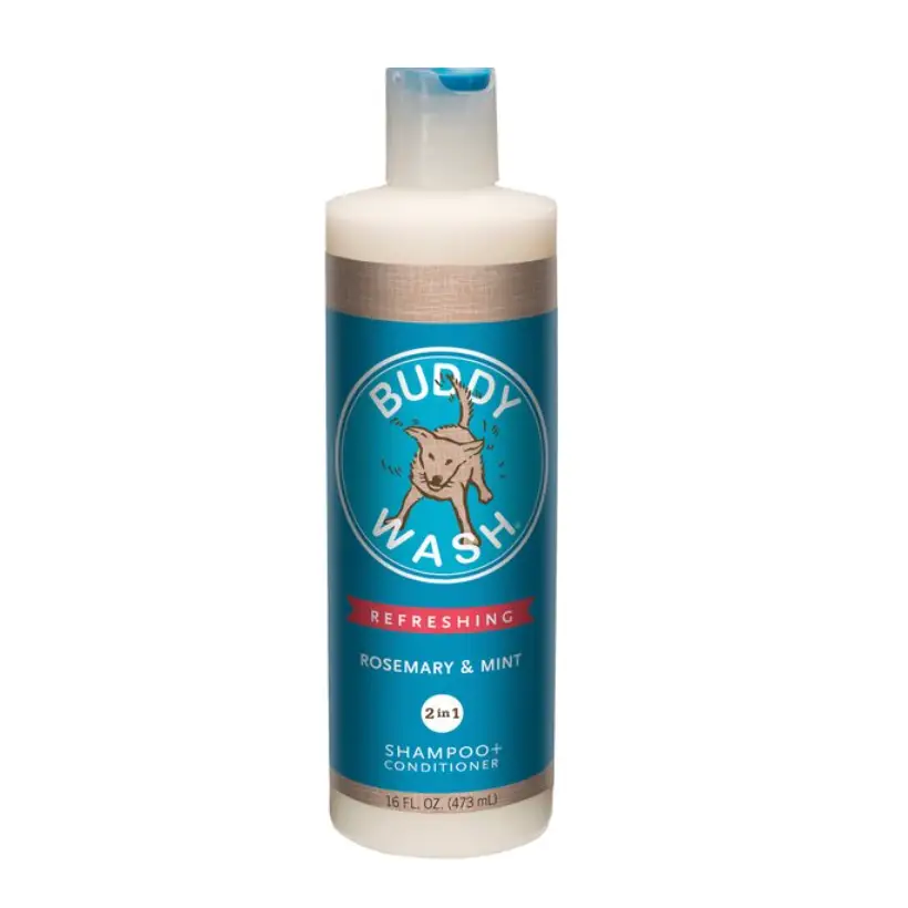 Buddy Wash Refreshing Rosemary & Mint Dog Shampoo & Conditioner 16-oz bottle