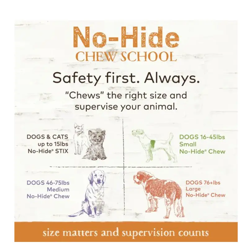 Earth Animal No-Hide Long Lasting Natural Rawhide