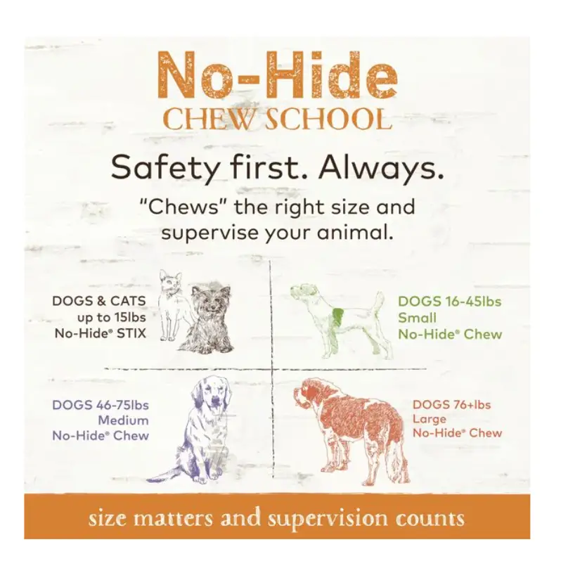 Earth Animal No-Hide Long Lasting Natural Rawhide
