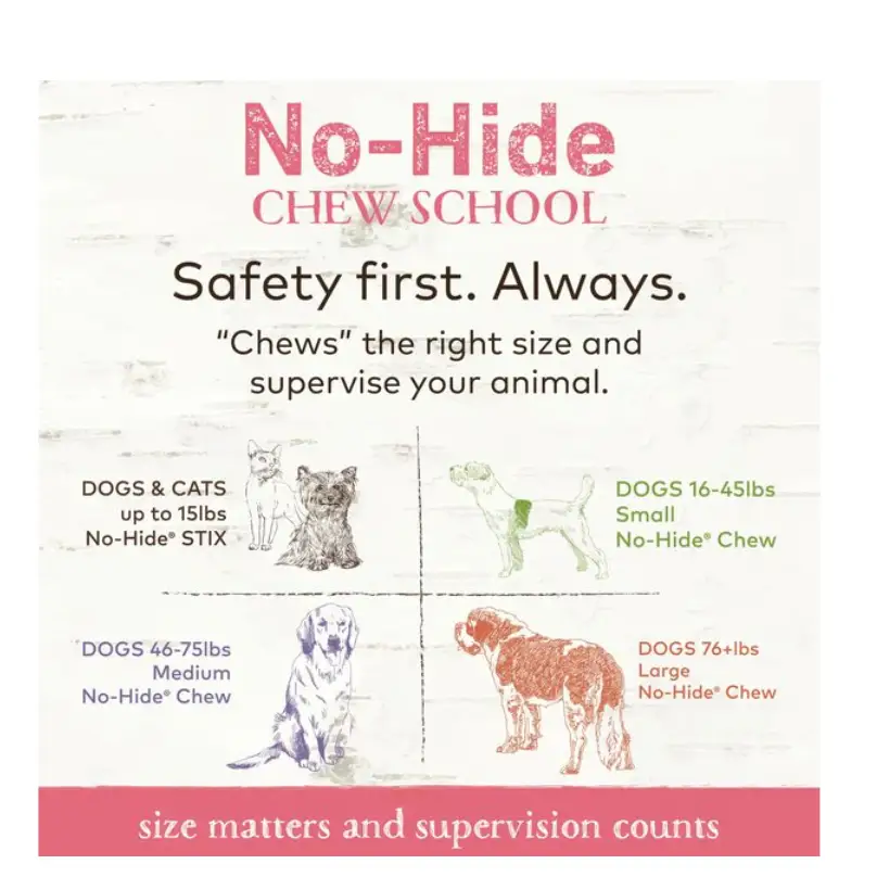 Earth Animal No-Hide Long Lasting Natural Rawhide