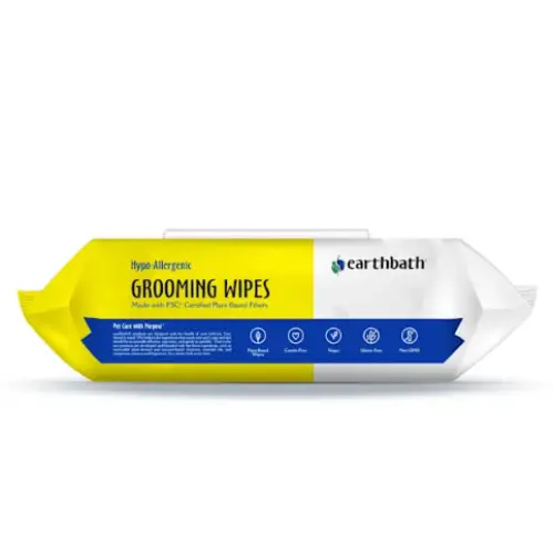 Earthbath Hypo-Allergenic and Fragrance Free Grooming Wipes