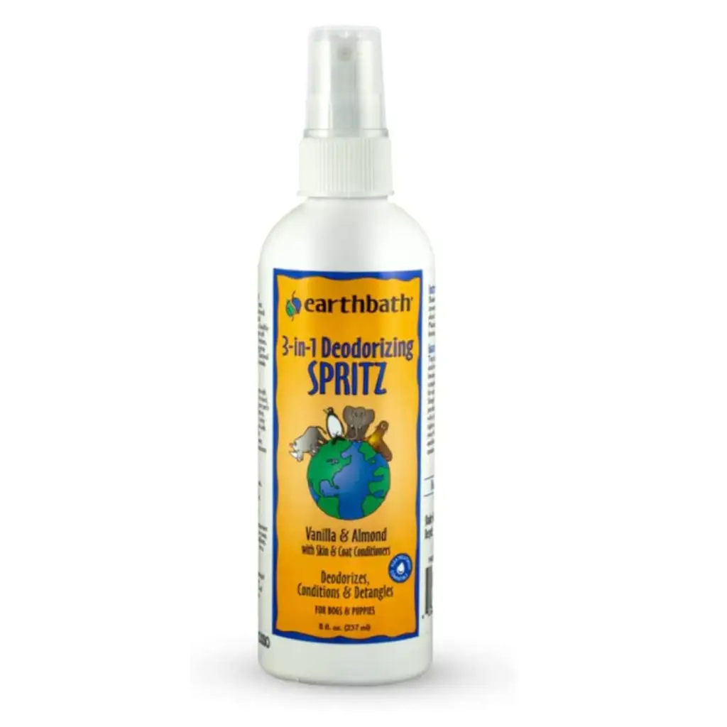 Earthbath Vanilla & Almond 3-in-1 Deodorizing Dog Spritz, 8 fl. oz.