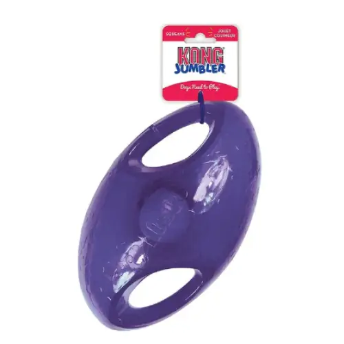 KONG Jumbler Football Dog Toy, Color Varies Medium/Large