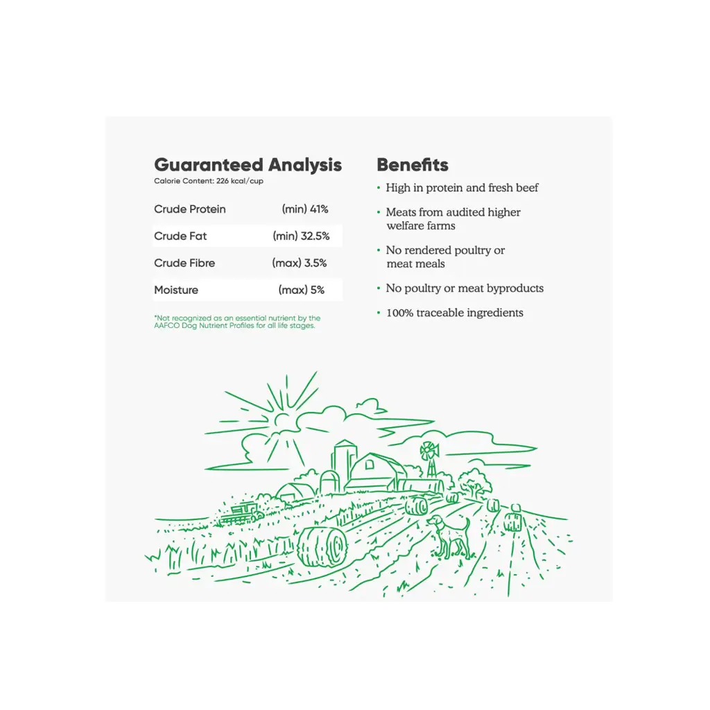 Open Farm Grain Free Grass Fed Beef Recipe Freeze Dried Raw