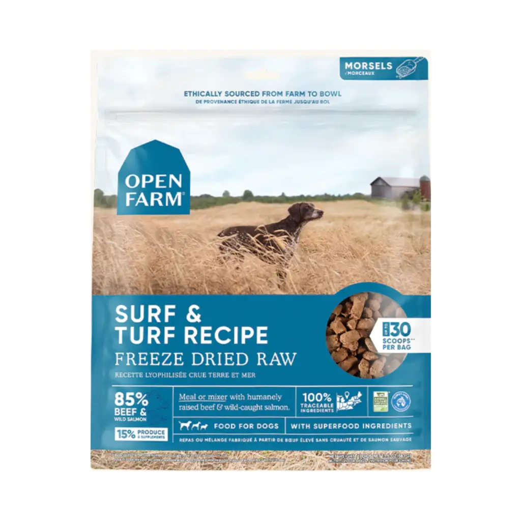 Open Farm Surf & Turf Freeze Dried Raw Dog Food 3.5OZ