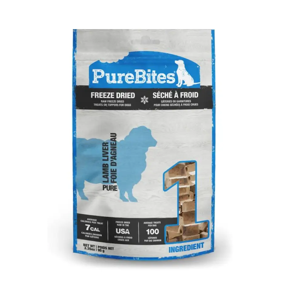 PureBites Freeze Dried Dog Treats variety 5 pack 4.2-oz bag