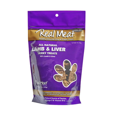 Real Meat Lamb & Liver Jerky Treats 12oz