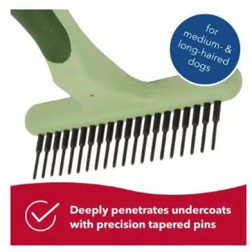 Safari Dog Single Row Undercoat Rake Large - Dog Combs &