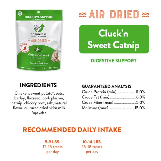 Shameless Pets Cluck’n Sweet Catnip for Cats 2.5-oz bag -