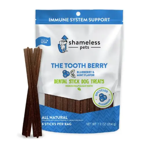 Shameless Pets Dental Dog Treats variety 4 pack 8 count each