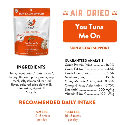 Shameless Pets You Tuna Me On Air-Dried Treat & Topper for
