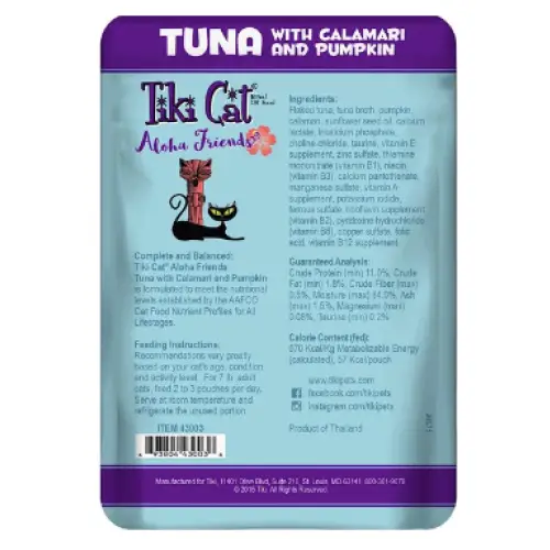 Tiki Cat Aloha Friends Tuna with Calamari & Pumpkin