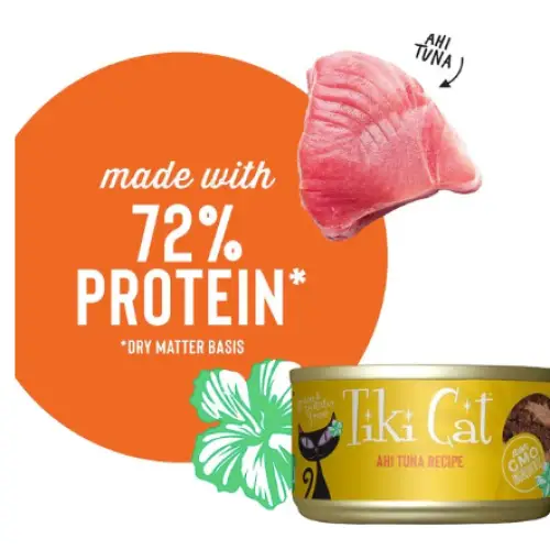 Tiki Cat Hawaiian Grill Ahi Tuna Wet Cat Food 2.8oz 6-oz -