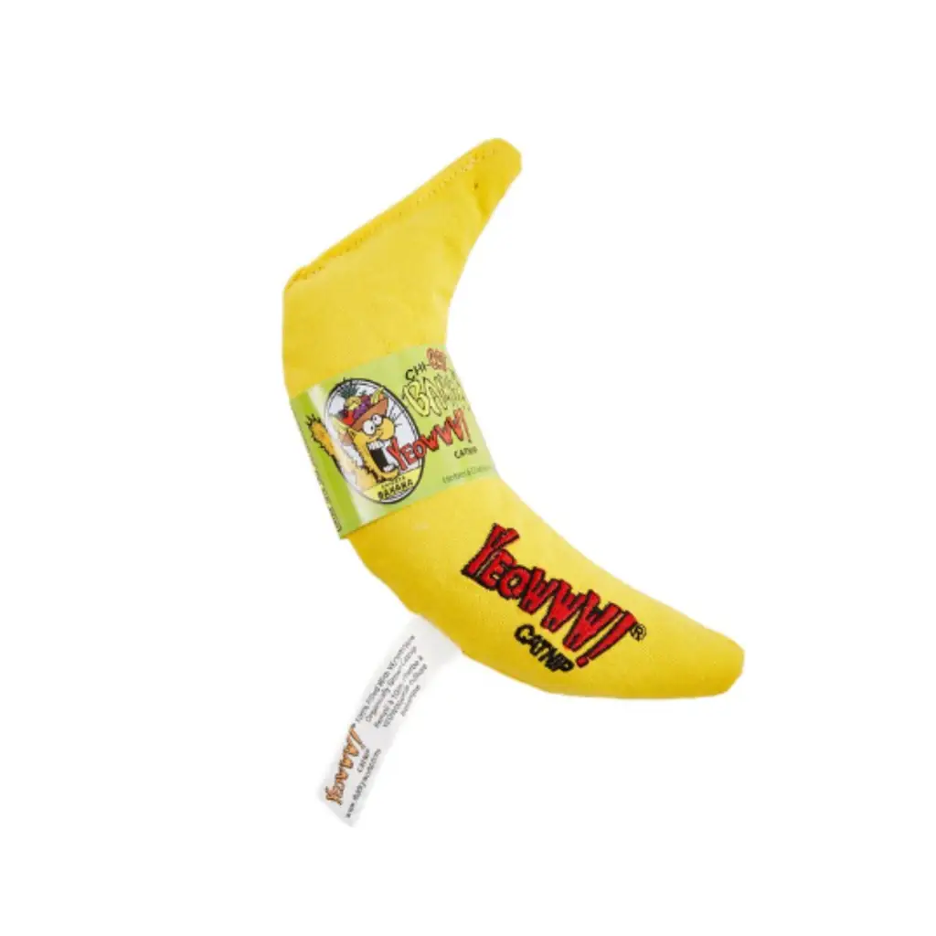 Yeowww! Catnip Yellow Banana Cat Toy