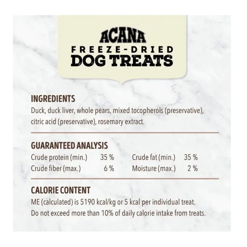 ACANA Singles Duck & Pear Formula Grain-Free Freeze-Dried