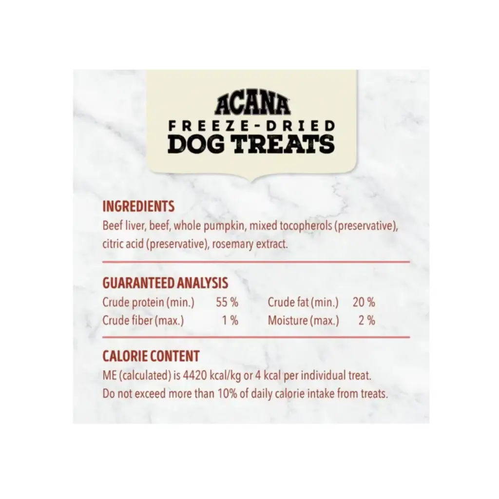 ACANA Singles Lamb & Apple Formula Grain-Free Freeze-Dried Dog Treats 3.25 oz bag