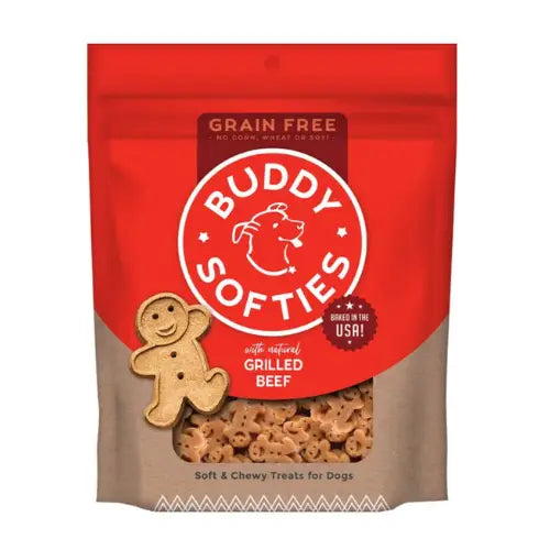 Buddy Biscuits Grain-Free Soft & Chewy with Grilled Beef Dog