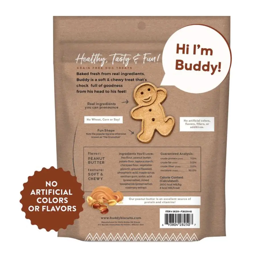 Buddy Biscuits Grain-Free Soft & Chewy with Peanut Butter