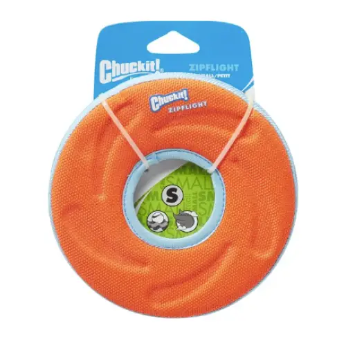 Chuckit! SMALL Zipflight Disc Dog Toy, Color Varies