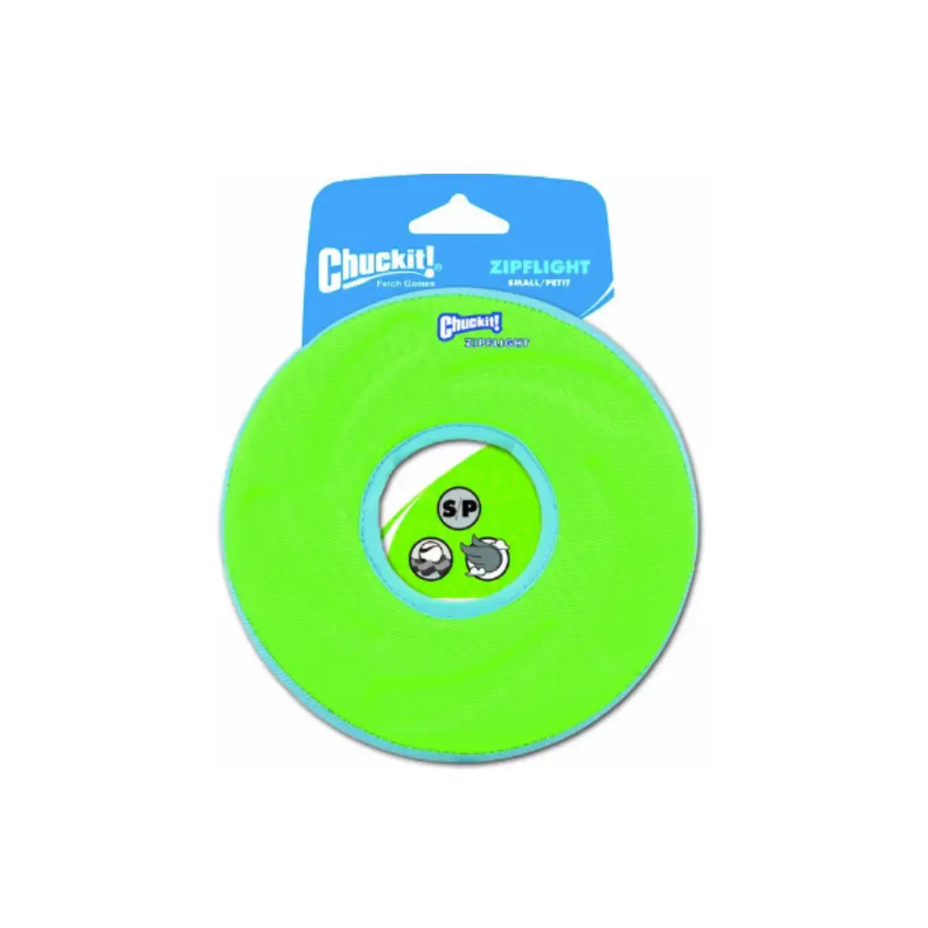 Chuckit! SMALL Zipflight Disc Dog Toy, Color Varies