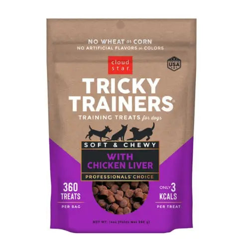 Cloud Star Chewy Tricky Trainers Liver Flavor Dog Treats