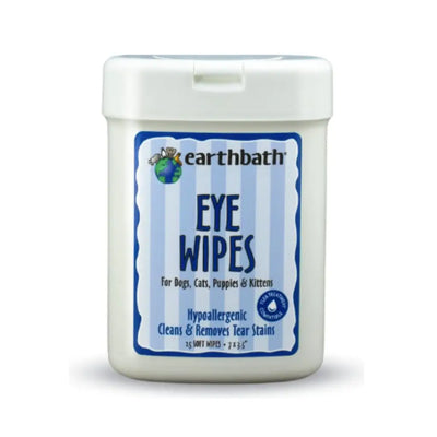 Earthbath Eye Wipes for Dogs & Cats, 25 count