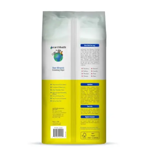 Earthbath Hypo-Allergenic and Fragrance Free Grooming Wipes