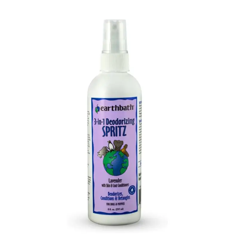 Earthbath Lavender 3-in-1 Deodorizing Spritz for Pets, 8 fl. oz.