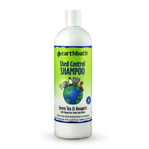 Earthbath Shed Control Green Tea & Awapuhi Dog & Cat Shampoo, 16-oz bottle