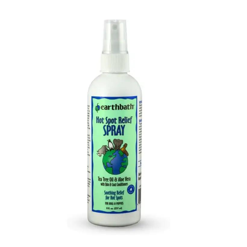 Earthbath Tea Tree Oil & Aloe Vera Hot Spot Relief Spray for Pets, 8 fl. oz.