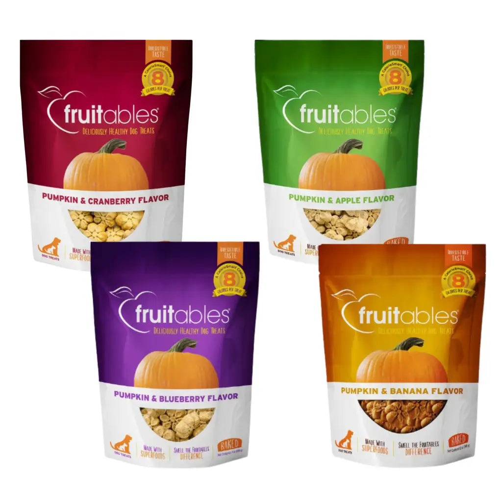 Fruitables Crunchy Dog Treats Variety 4 Pack