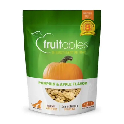 Fruitables Pumpkin & Apple Flavor Crunchy Dog Treats 7-oz bag