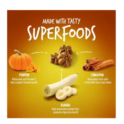 Fruitables Pumpkin & Banana Flavor Crunchy Dog Treats 7-oz
