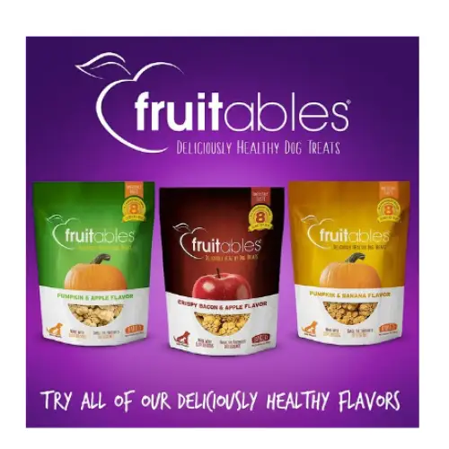 Fruitables Pumpkin & Blueberry Flavor Crunchy Dog Treats