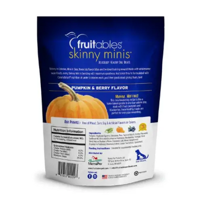 Fruitables Skinny Minis Pumpkin & Berry Flavor Soft & Chewy Dog Treats 5-oz bag