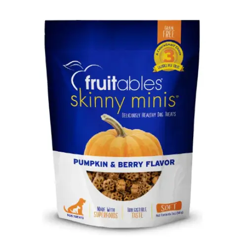 Fruitables Skinny Minis Pumpkin & Berry Flavor Soft & Chewy Dog Treats 5-oz bag