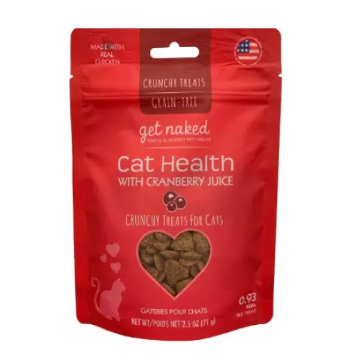 Get Naked Urinary Health Grain-Free Crunchy Cat Treats, 2.5-oz bag