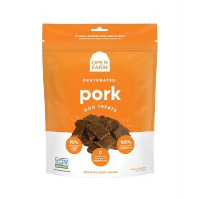 Open Farm Dehydrated Grain Free Pork Dog Treats 4.5OZ