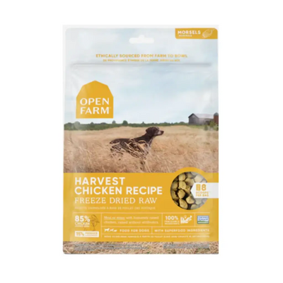 Open Farm Grain Free Harvest Chicken Recipe Freeze Dried Raw Dog Food 3.5 oz 
