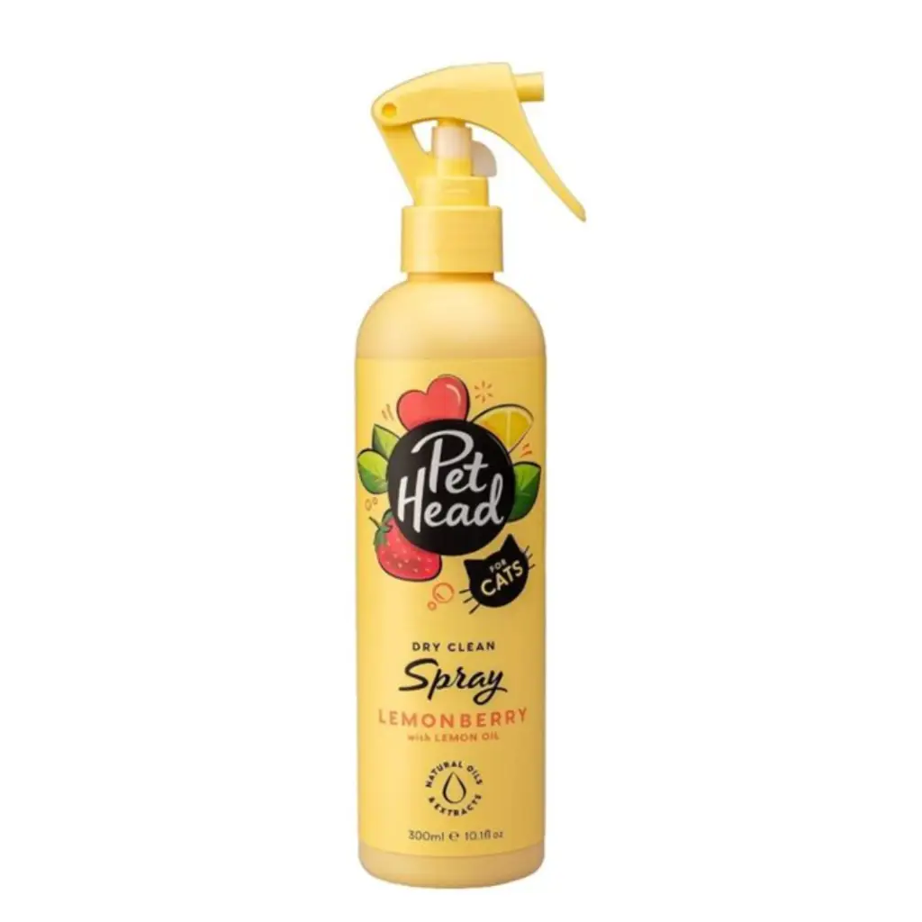 Pet Head Dry Clean Spray for Cats Lemonberry with Lemon Oil 10.1oz