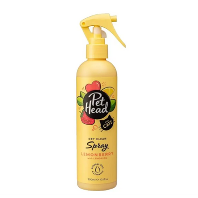 Pet Head Dry Clean Spray for Cats Lemonberry with Lemon Oil 10.1oz