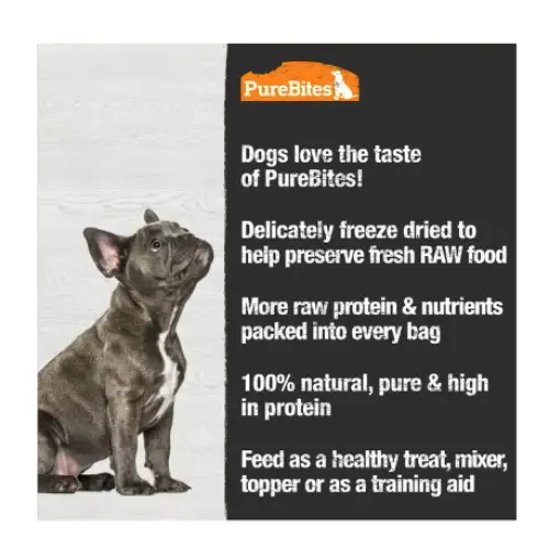 PureBites Duck Liver Freeze-Dried Raw Dog Treats 2.6-oz bag