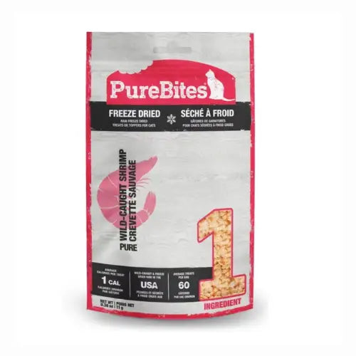 PureBites Shrimp Freeze-Dried Raw Cat Treats, 0.38-oz bag