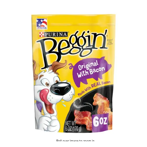 Purina Beggin' Strips Original With Bacon Dog Treats, 6-oz bag