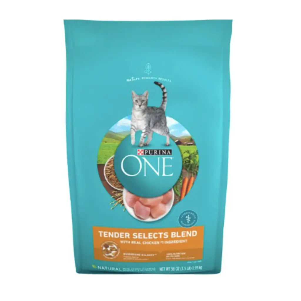 Purina ONE Tender Selects Blend with Real Chicken Dry Cat Food, 3.15-lb bag