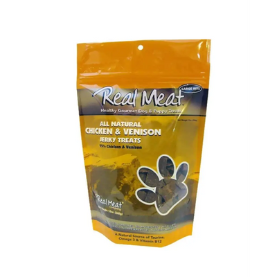 Real Meat Chicken & Venison Jerky Dog Treats (12 oz)