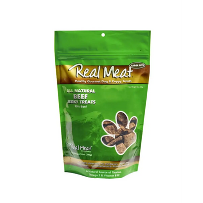 Real Meat Large Bits Beef Jerky Dog Treats 12 Oz